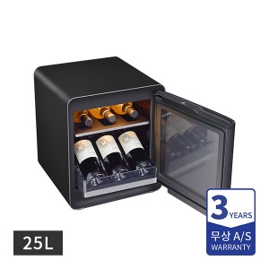 삼성 비스포크 큐브냉장고렌탈 25L 코타차콜 와인&amp;비어 수납존 CRS25T950005W