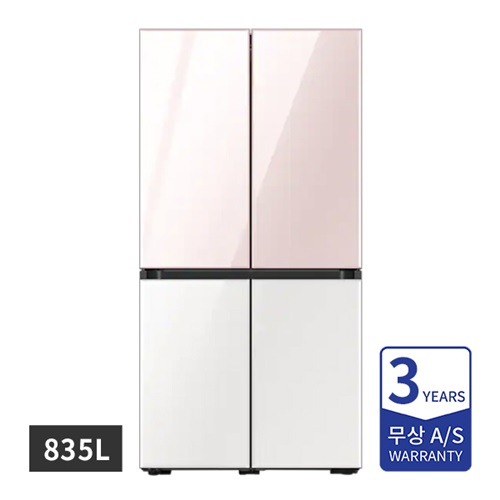 삼성 비스포크 냉장고렌탈 4도어 프리스탠딩 835L 글램핑크/글램화이트 RF85A92W1APPW