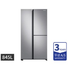삼성 양문형 냉장고렌탈 3도어 845L 젠틀실버매트 RS84T5080M9