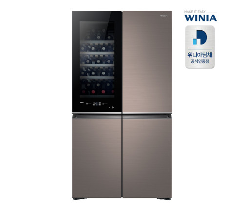 위니아 딤채 보르도 4도어 와인셀러+냉장고 렌탈 854L WWRV908EFGNB1