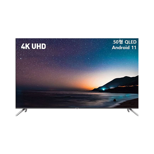 더함 안드로이드 OS 11 QLED TV렌탈 50인치 VA RGB 벽걸이형 TA504Q_WA